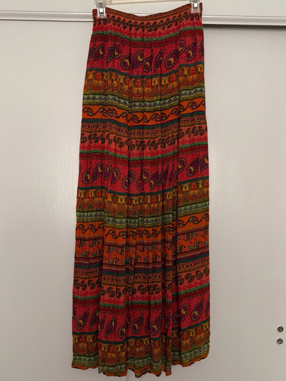 Planet Gold Paisley Maxi Skirt